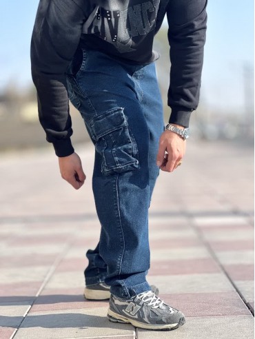 شلوار جین کارگو کد 3354